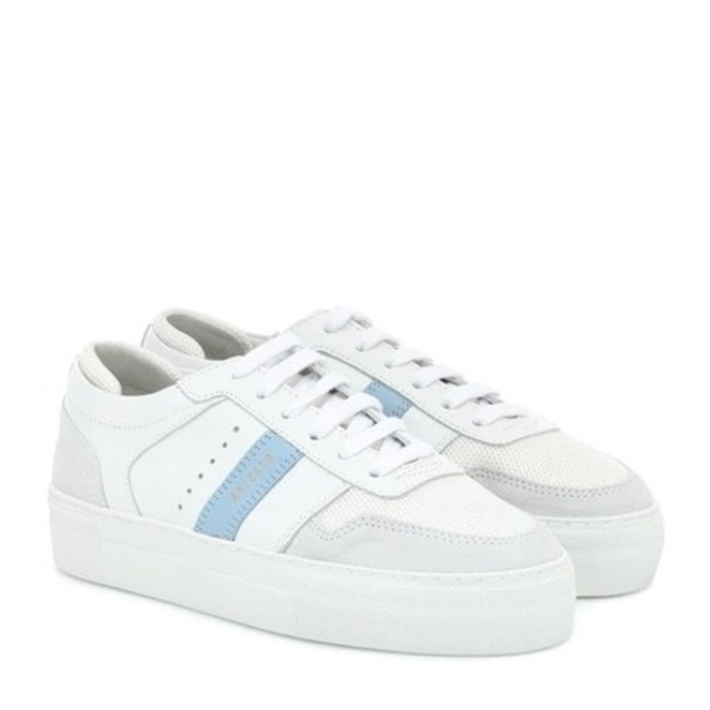 Axel Arigato Platform Leather Sneakers White Blue Grey‎ US 8.5 EU 39